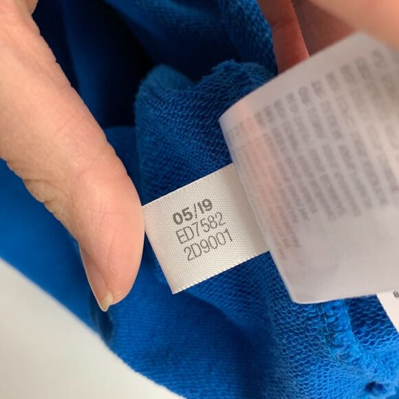 Adidas Sweatshirt Womens S Small Blazblue Pullover Trefoil Crewneck Long Sleeve - Picture 11 of 14